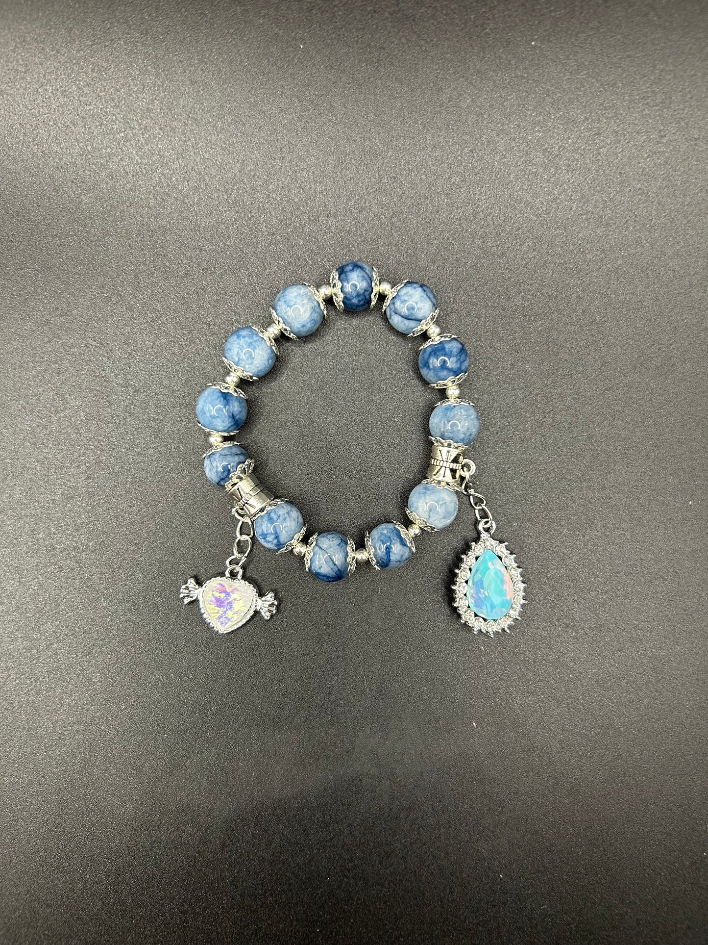 Crown Healing Crystal Bracelet, Natural Gemstone Bracelet, Birthday Gift, Bracelets for Women