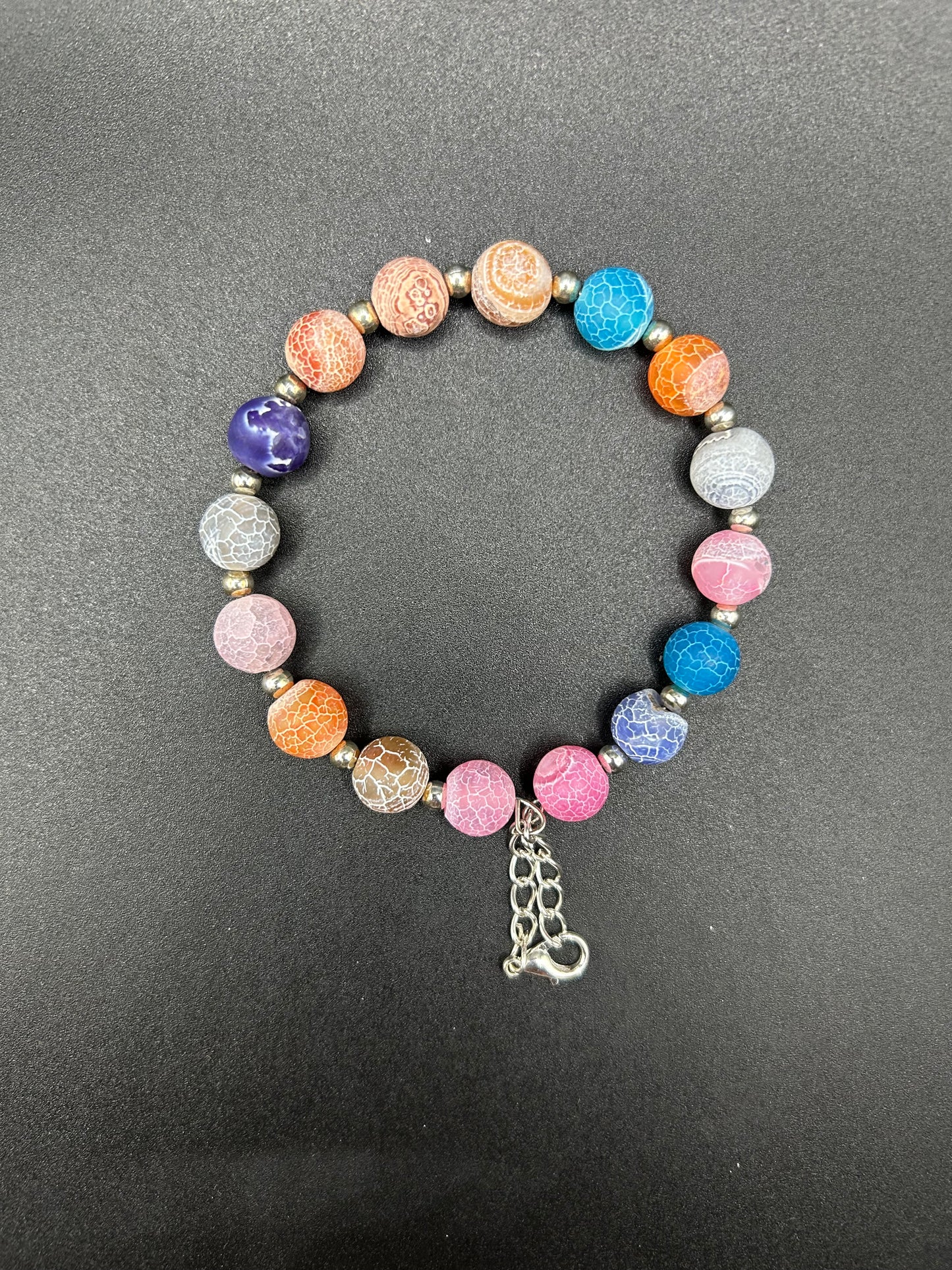 Crown Healing Crystal Bracelet, Natural Gemstone Bracelet, Birthday Gift, Bracelets for Women
